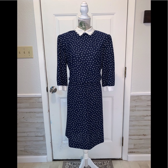 Vintage Dresses & Skirts - Adorable Vintage 1980s Just Ducky Secretary Dress